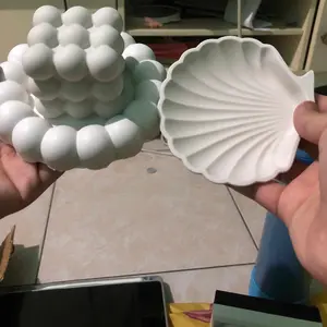 [DH.US] Square bubble | hiasan meja | hiasan aestetic | dekorasi konten | Souvenir | tempat lilin | dekorasi rumah | proferti konten | proferti foto Bunga.