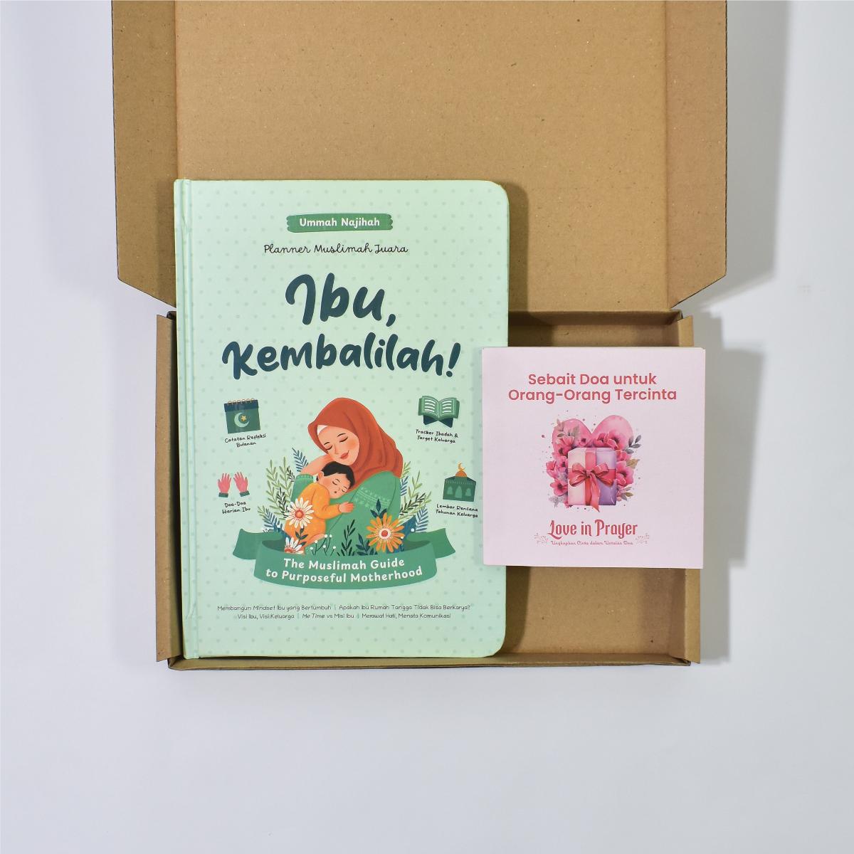 Planner Muslimah Juara Ibu Kembalilah Ummah Najihah Zaduna Hard Cover 228 Hal 14 x 20,5 dan Doa Untuk Orang Tercinta