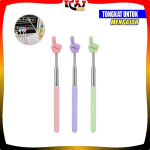 [COD] IG A123 Tongkat Alat Pengajaran Penunjuk Papan Tulis Teleskopik Praktis / Tongkat Jari Lucu Teleskopik Alat Stationery Serbaguna