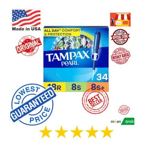 Tampon Tampax Pearl LeakGuard Braid Plus Regular Absorbency 50 Pcs