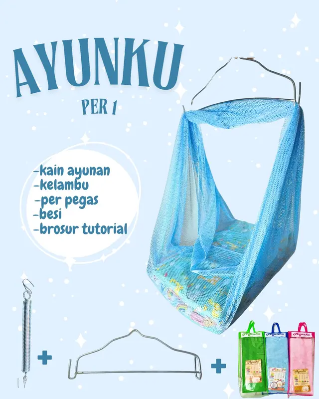 Ayunan Bayi AYUKU Set PER Jumbo, Dua, Tiga, Lima - 1 paket perlengkapan bayi ayunan  cable Furniture 3