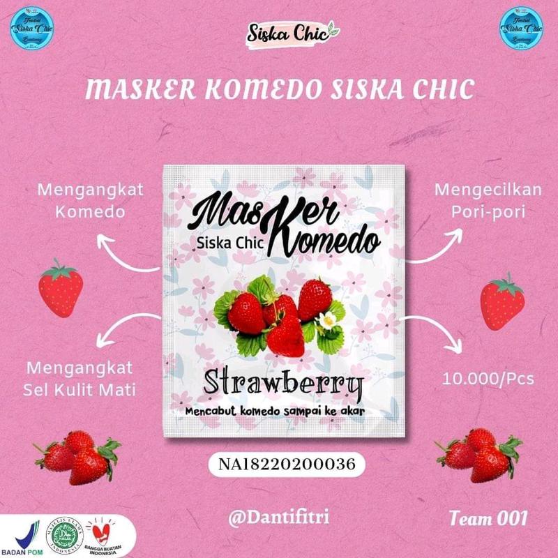 Masker Komedo Siska Chic || bisa COD || gratis ongkir ke Seluruh Indonesia Hidung 4