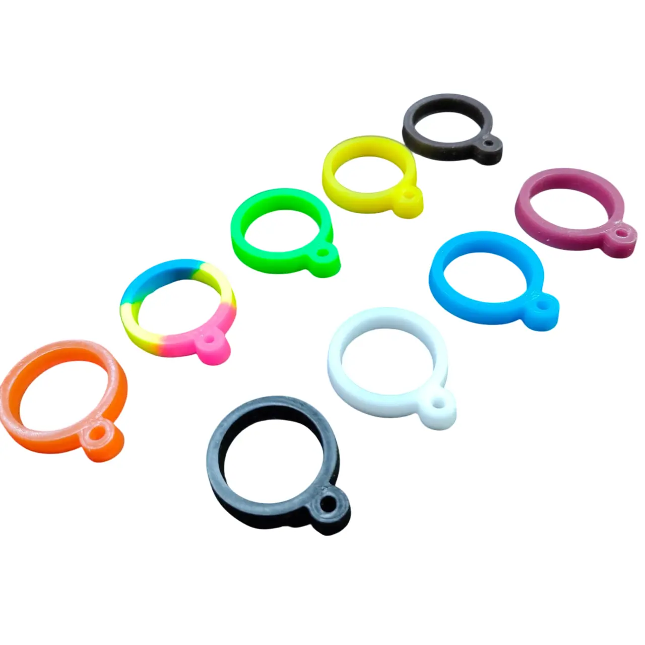 Karet Oring Gantungan Lanyard Ukuran 20mm Warna-warni untuk Aksesoris