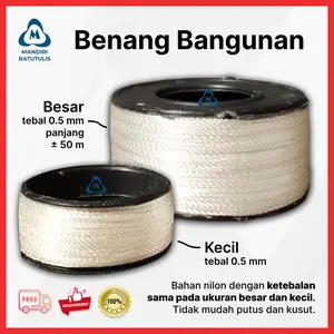 Benang Bangunan Putih Besar - Benang Waterpass Keramik - Benang Tukang Besar