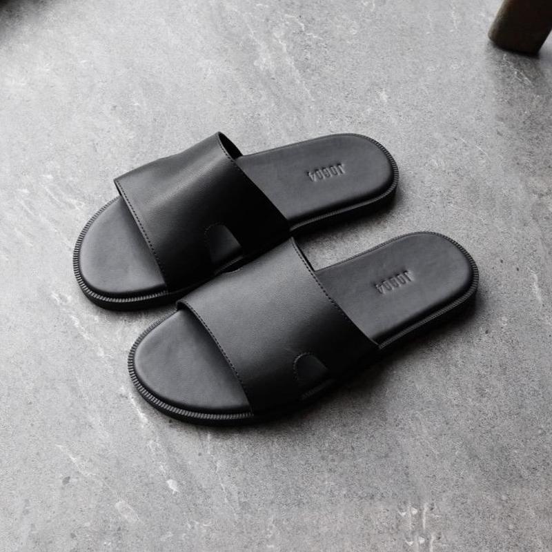 Dép da basic JOG04 - phiên bản 2025 , thiết kế hiện đại , mặt bọc da êm ái ( B3 )