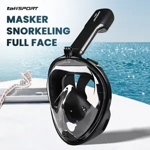 PROMO TaffSPORT Snorkeling Full Face Anti Fog Panoramic Action Cam L/XL - M2068G