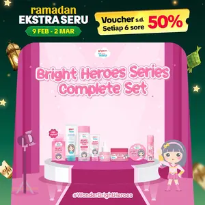 [RAMADAN SPECIAL] (ISI 8) BRIGHT HEROES SERIES COMPLETE SET | Skincare remaja mencerahkan | Niacinamide infused  |Alcohol free| Brightening agent skincare
