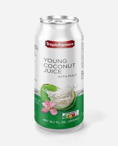 Tropic Farmers - Young Coconut Juice With Pulp 495ml