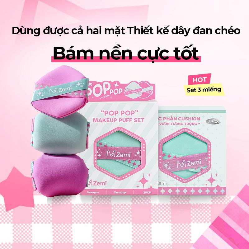 Bông Mút Đệm Khí, ZEMI, Chất Liệu Rubycell Mềm Mại Và Thân Thiện Với Làn Da, Hỗ Trợ Sử Dụng Khô Và Ướt, Thiết Kế Lớn Và Dày, Giúp Áp Dụng Kem Nền Nhanh Hơn Và Đồng Đều Hơn, Mang Lại Hiệu Ứng Hoàn Mỹ Và Tự Nhiên, Thích Hợp Sử Dụng Chuyên Nghiệp