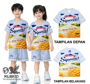 Setelan Jersey Anak Lucu Baju Anak Fullprint Usia 1–10 Tahun Oneset Gambar Cimory Taro Net Mie Kremez Hilo  Lucu Nyaman di pakai  KLSKID