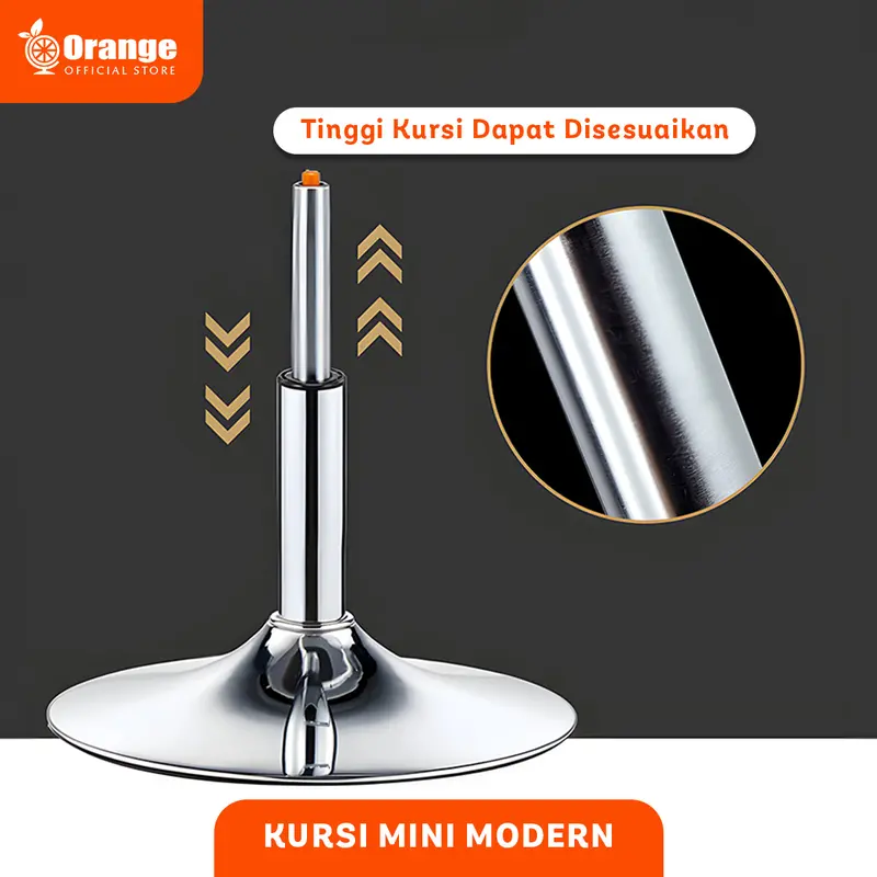 GHL - Kursi Bar Tanpa Lengan Ketinggian Bisa Diatur Dengan 3 Varian Warna 5
