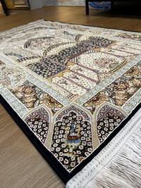 Gambar Sajadah Lembut Premium Imam Mewah Persian Iran Premium Klasik Arvada SAJ002 Dark Blue 70x110 Cm dari Sufi Carpet Kota Administrasi Jakarta Pusat 5 Tokopedia