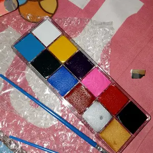 Face Body Painting 12 Warna Lukis Muka dan Badan  Make Up Cosplay Halloween Pesta Natal & Tahun Baru Untuk Dewasa Dan Anak Tubuh