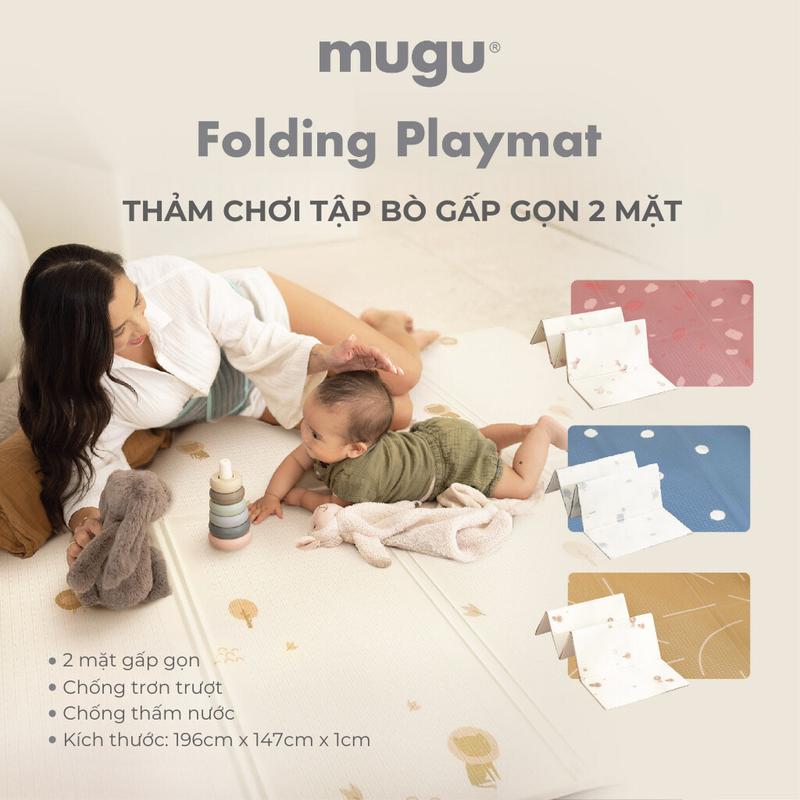  Thảm Xốp XPE tập bò cho bé gấp gọn tiện lợi họa tiết 2 mặt chống thấm nước và chống trơn trượt an toàn cho bé MGPM2101 Toys 