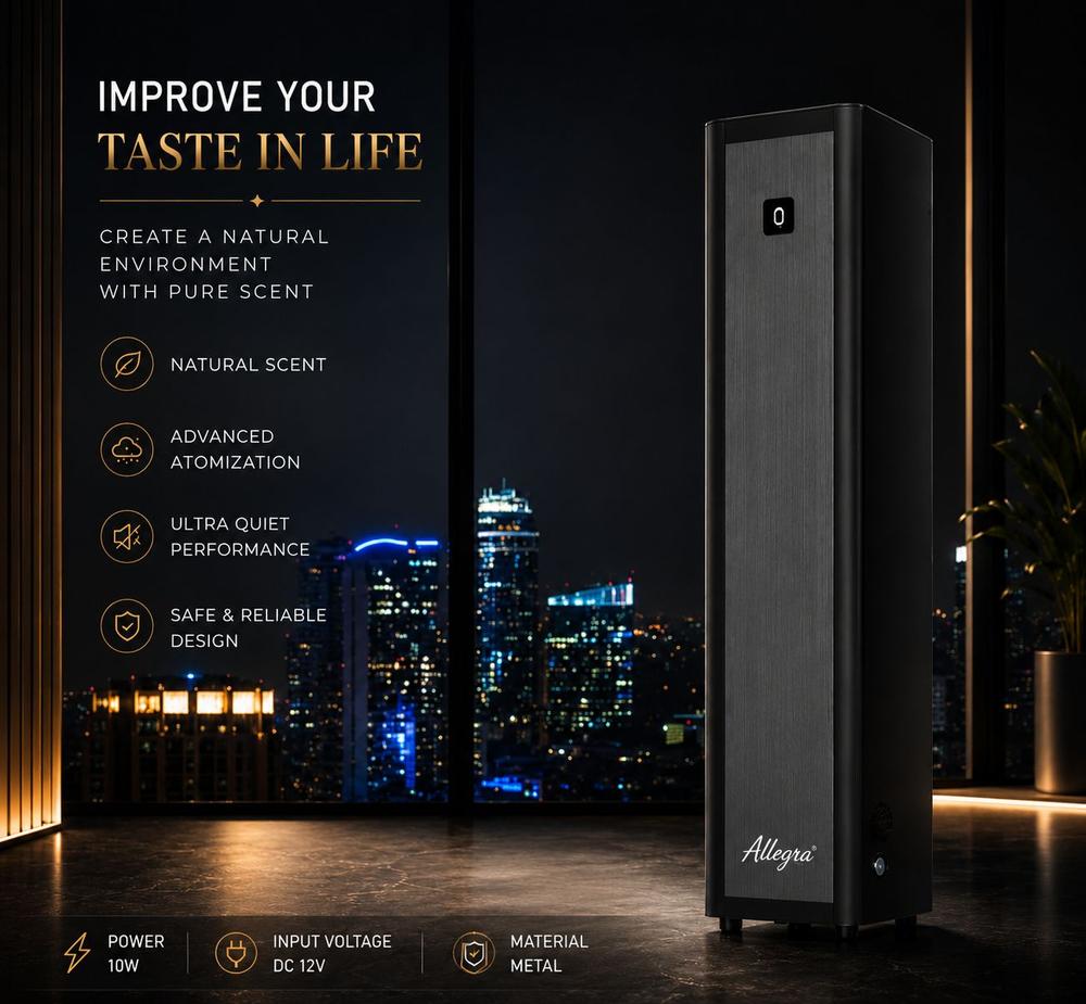 ELECTRIC SCENTING MESIN DIFFUSER PENGHARUM RUANG OTOMATIS BESAR STAND - BLACK, MACHINE ONLY