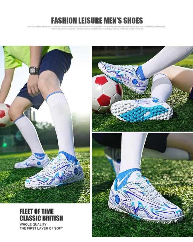 Product Introduction of [รองเท้าฟุตบอล] ช่วย 31-44 เด็ก รองเท้าฟุตบอลผู้ใหญ่ รองเท้าฟุตบอลฝึกซ้อมกลางแจ้ง รองเท้าฟุตบอลแหลมลำลองสำหรับเด็ก 158 24