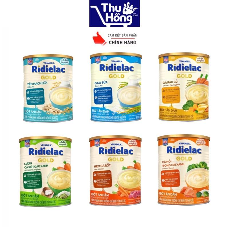  Bột ăn dặm RIDIELAC đủ vị lon 350g Vinamilk 
