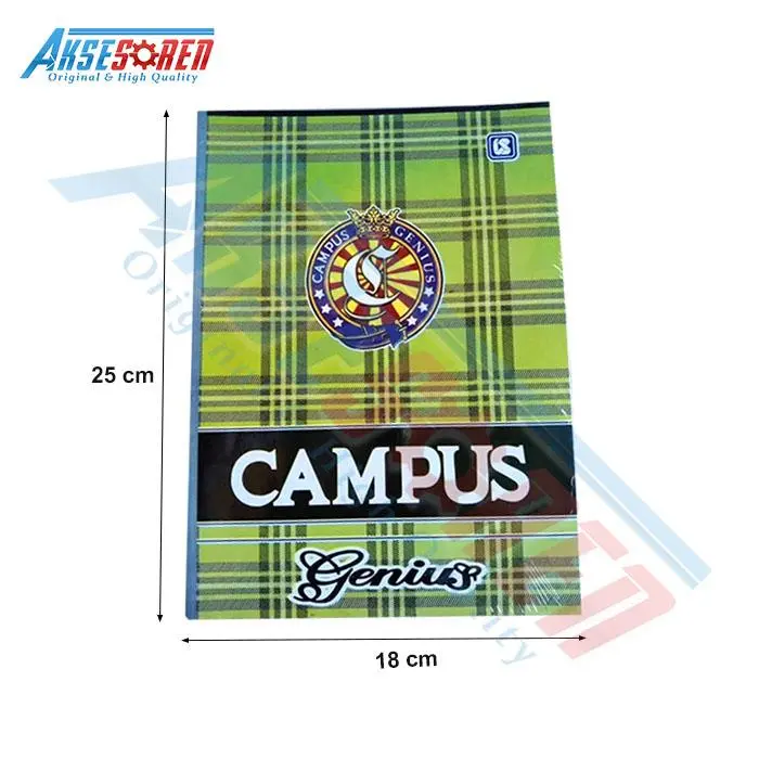 Buku Tulis Sekolah Campus Genius 42 Lembar [1 Pack/6 Buku] / Buku Tulis Boxy Genius notebooks / Buku Kampus 1 Pak / Perengkapan Sekolah / Buku Catatan Kertas Paper Stationery 2