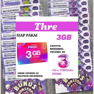 Kartu Perdana Axis (tree) (3GB) <siap pakai> termurah Nasional!! minimal (1pcs)