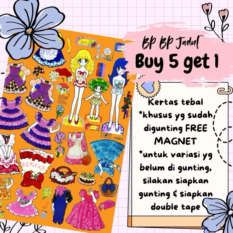 PAPERDOLL BP BPAN PAPER DOLL ORANG ORANGAN KERTAS MAINAN KERTAS BEPE BEPEAN KERTAS 6