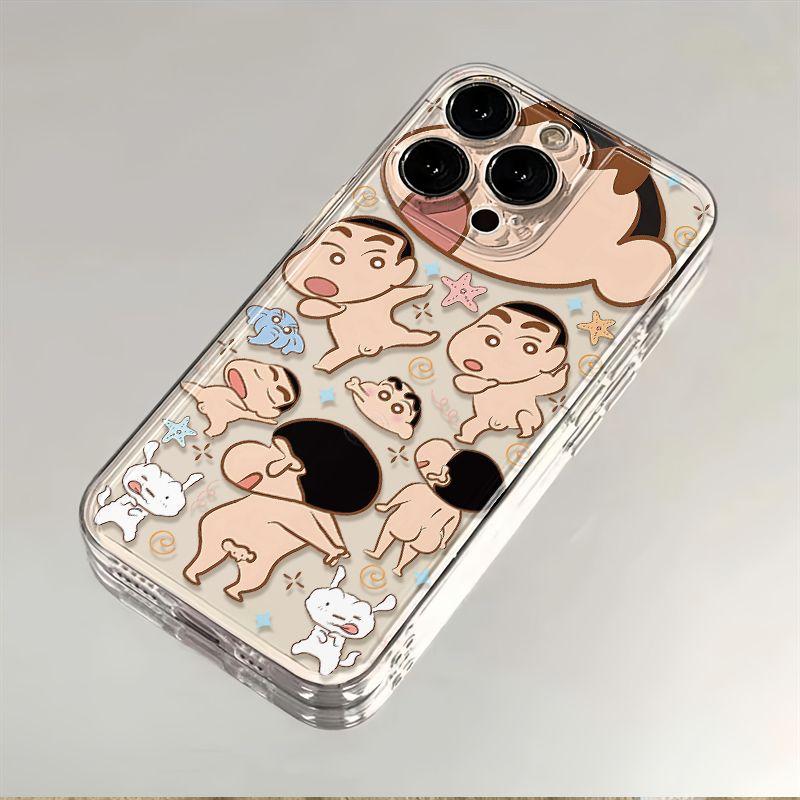 Nhiều người đều mua Ốp lưng TPU trong suốt lỗ chính xác Hình nhân vật hài hước trơn láng sáng tạo chống va đập chống trầy dễ tháo lắp phù hợp tất cả dòng máy Iphone