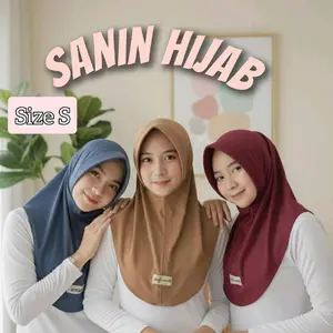 SANIN HIJAB Size S Hijab bergo daily sanin jersey premium size s