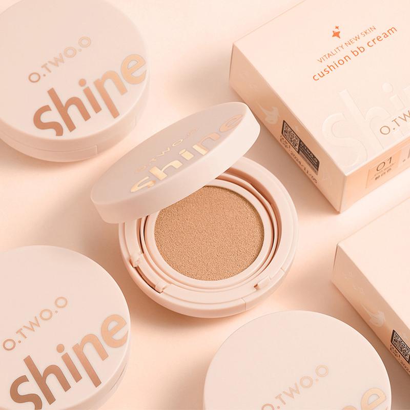 Product Introduction of （Free Gift&NEW）O.TWO.O BB Cream Air Cushion CC Cream Concealer Brighten Makeup Base Long Lasting Foundation Cushion Compact With Makeup Puff Air Cushion BB Cream + Concealer 36