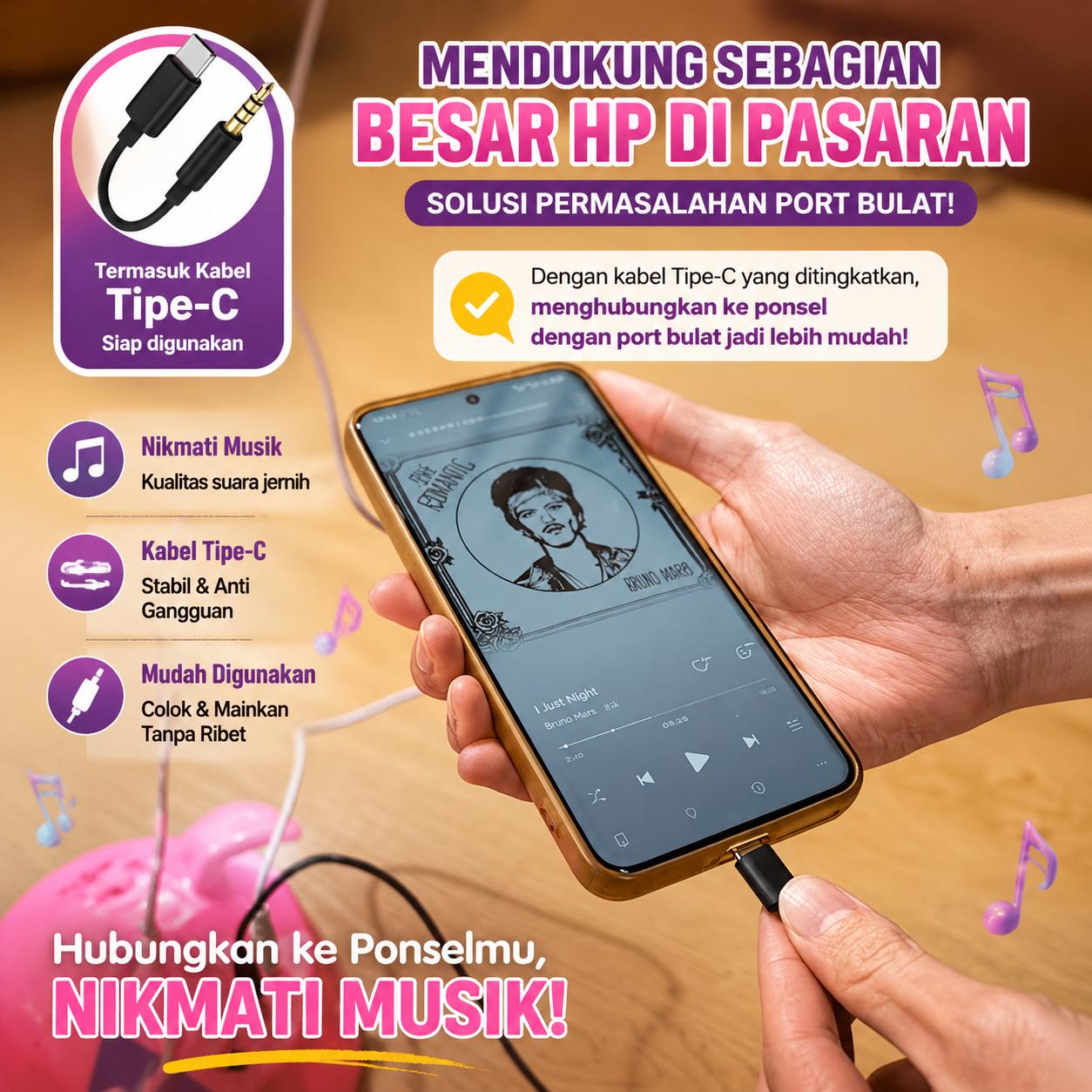 Mikrofon Karaoke Anak LED + Stand, Mainan Bernyanyi Anak Perempuan Laki-laki, Lampu 7 Warna, Kualitas Suara Jernih, Kabel Type-C Mikrofon Karaoke Anak LED + Stand, Mainan Bernyanyi Anak Perempuan Laki-laki, Lampu 7 Warna, Kualitas Suara Jernih, Kabel Type-C