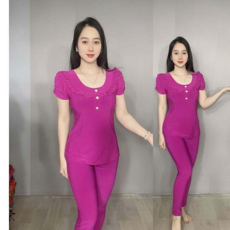 - Đồ bộ thiết kế nữ thun ladong màu - quần dài ống ôm !!!