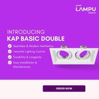 Gambar Kap Lampu MR16 Basic DOUBLE 2 Lampu untuk lampu MR16 - Hitam dari Pusat Lampu Jakarta Kota Administrasi Jakarta Pusat 1 Tokopedia