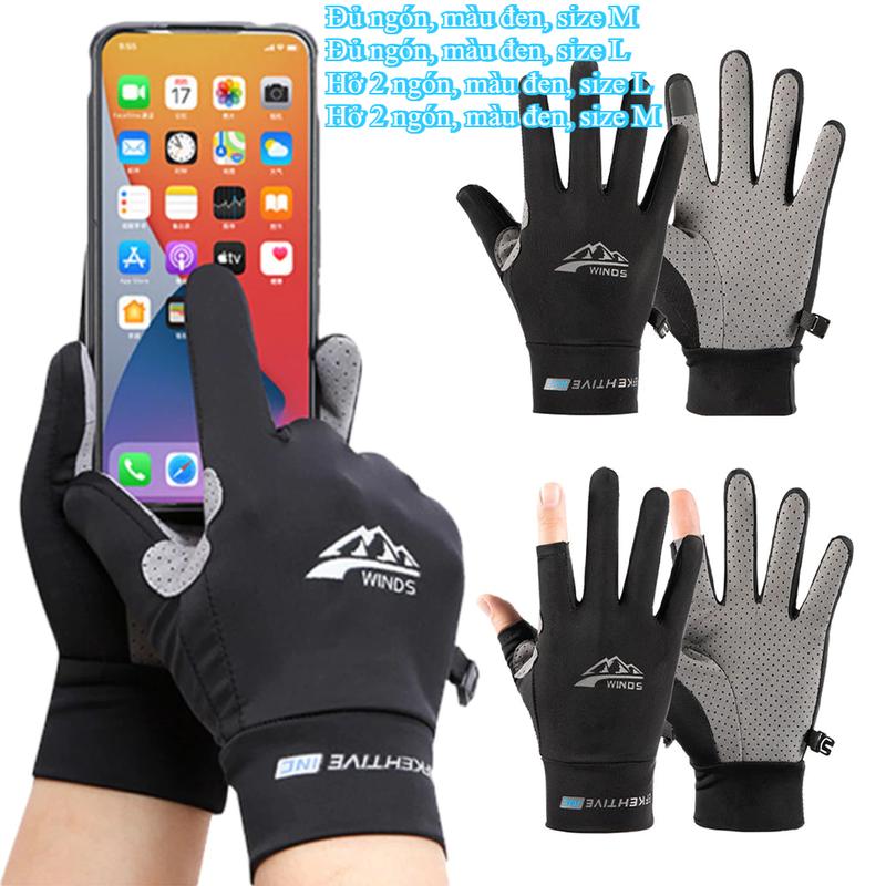 Găng tay câu cá găng tay đạp xe chống nước chống tia UV thoáng khí đeo thoải mái với chất liệu mát mẻ Găng tay chống nắng phù hợp cho mọi hoạt động.