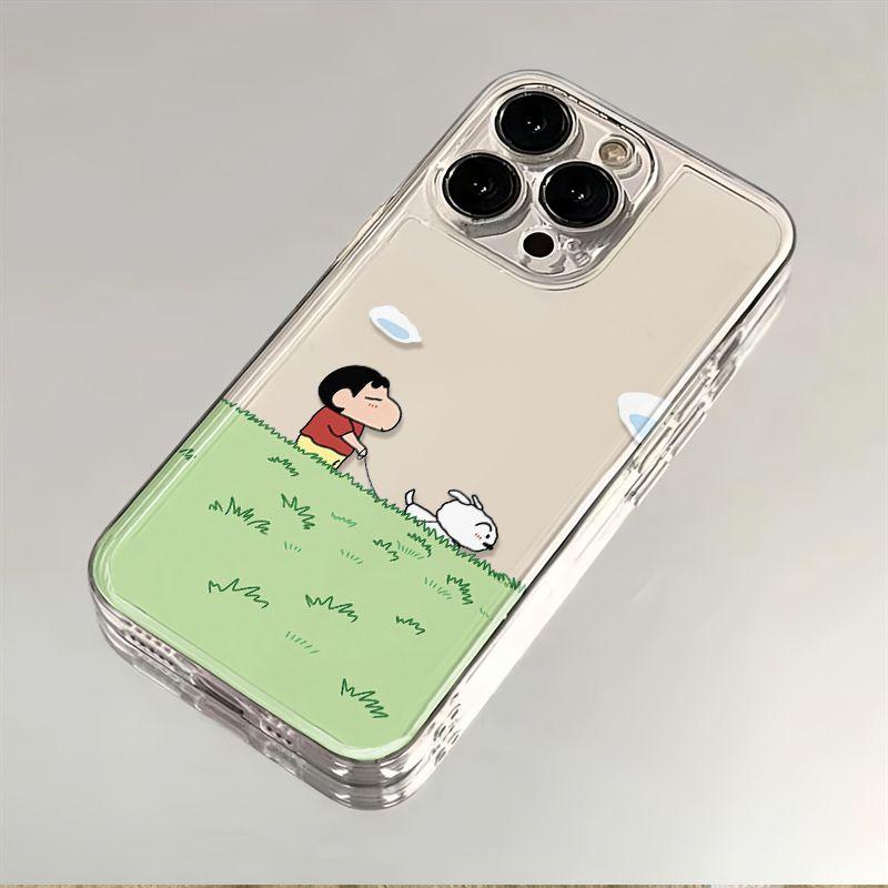 Chống trầy chống va đập tốt! Ốp lưng iPhone có thể giặt nước, họa tiết bốn lá…