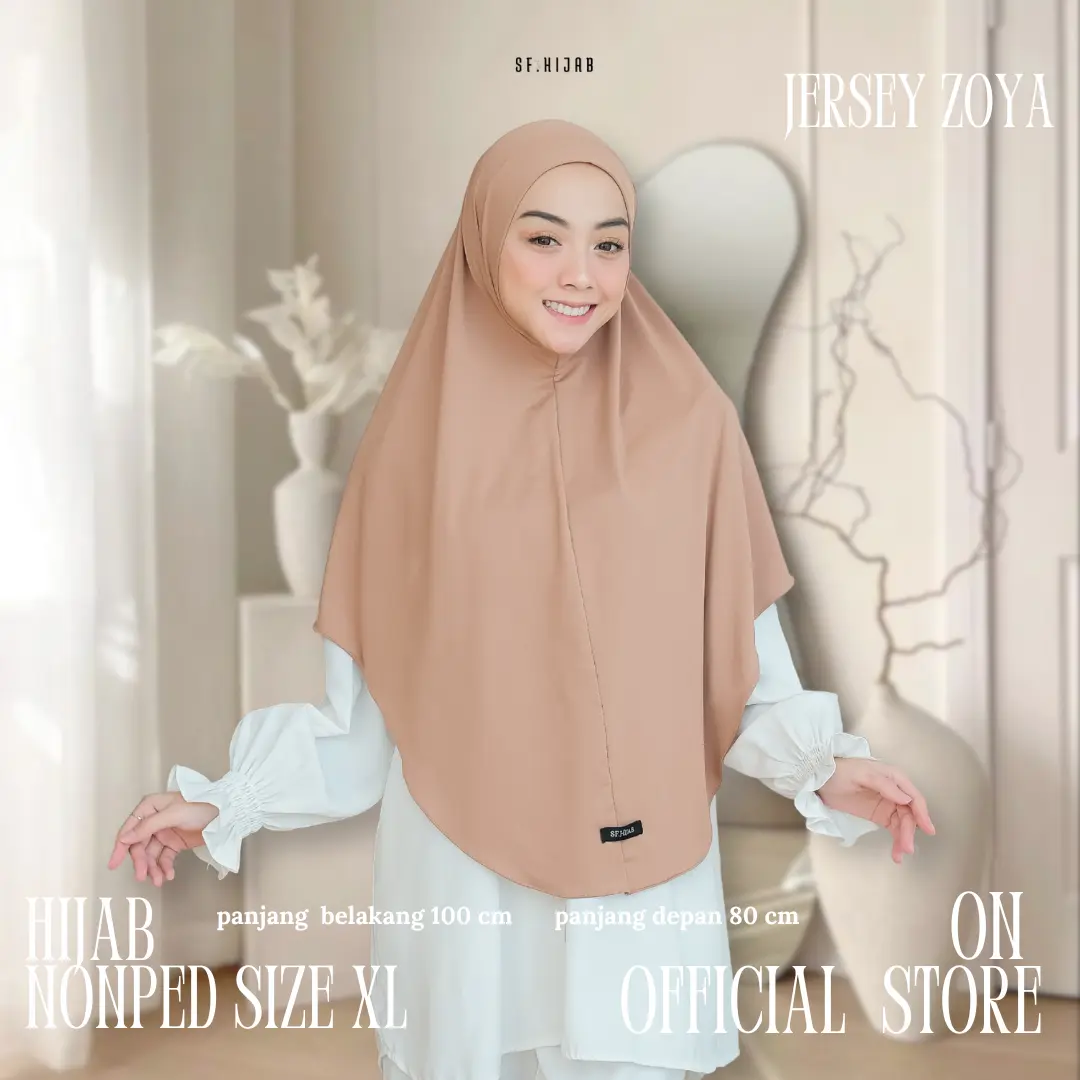 SF HIJAB -HIJAB BERGO DAILY AZALEA NON PAD SIZE XL