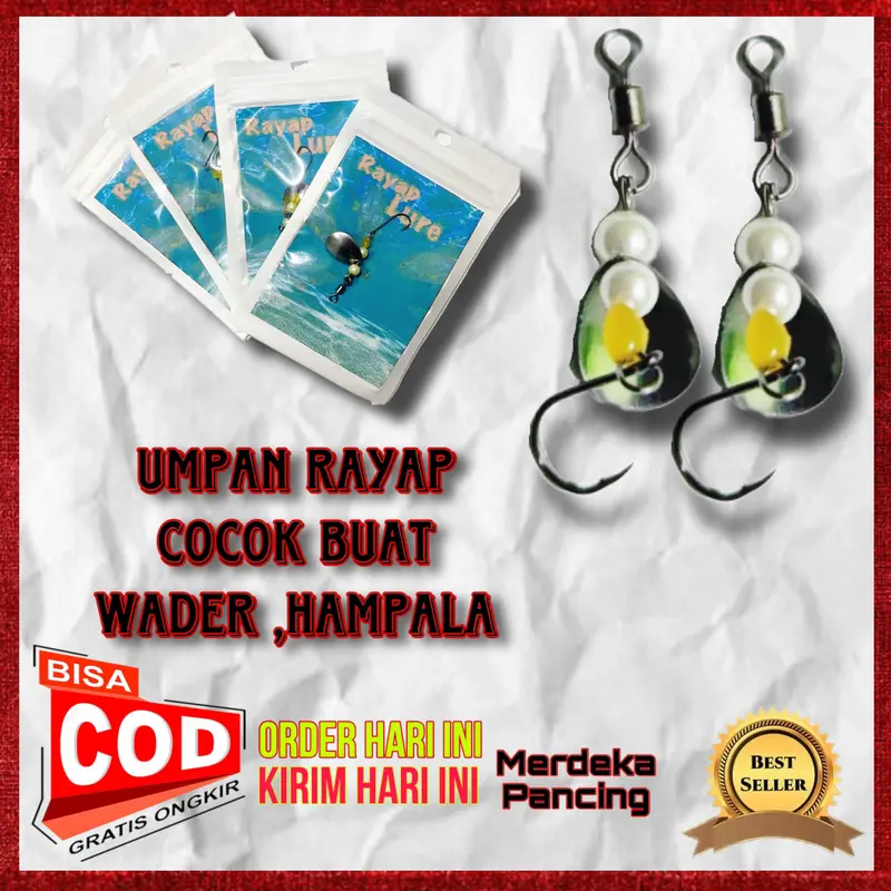 umpan casting lure rayap casting sudah mengunakan swifel untuk wader nila putihan Umpan 0