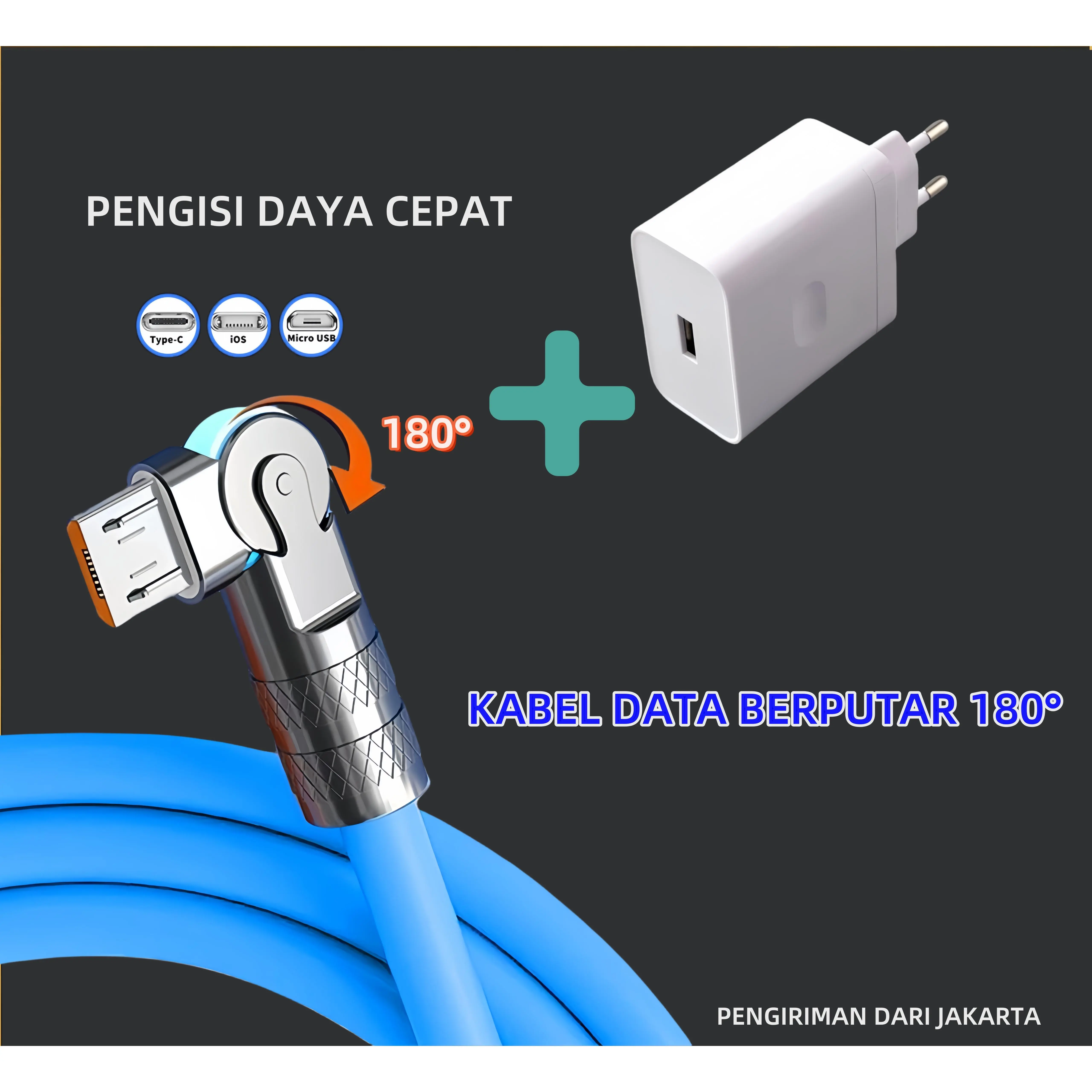 Dapat diputar 180°！ Cable Fast Charging 120W dengan Kepala Charger 35W, Solusi Cepat dan Efisien untuk Semua Perangkat Anda! cable charger panjang cable charger adaptor kabel Kabel Cabel Kabel Cabel Kabel Cabel