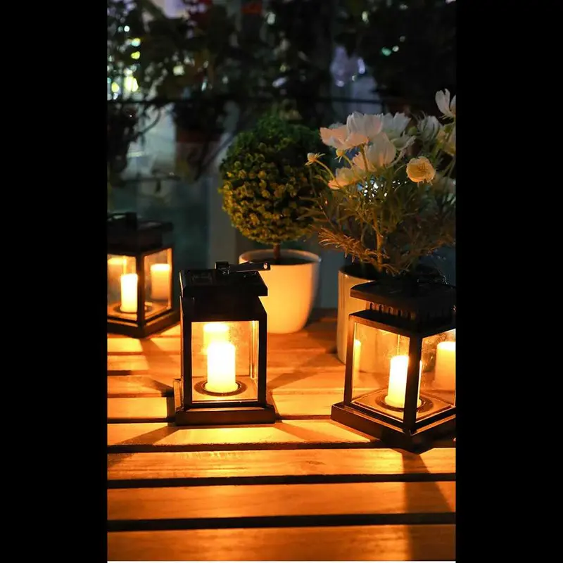 DUOGU Lampu Taman Hias Lentera Solar Power Waterproof Warm White - EM301 7
