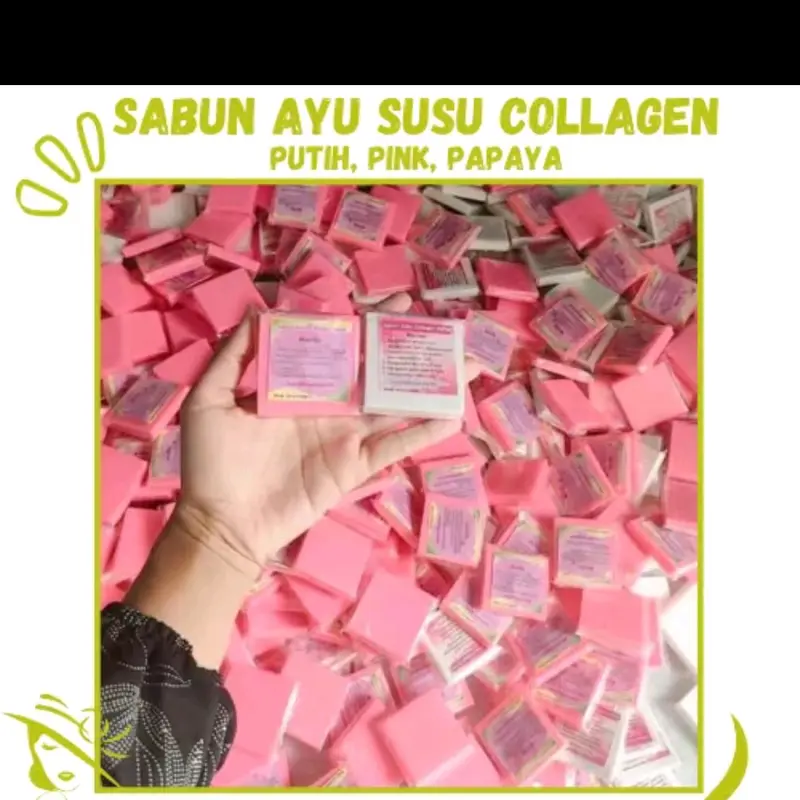 Sabun Susu Collagen PINK Viral by Ayu - Perawatan Kulit Terbaik - Berminyak, Soap, Vitamin, Mengencangkan, Mencerahkan 0