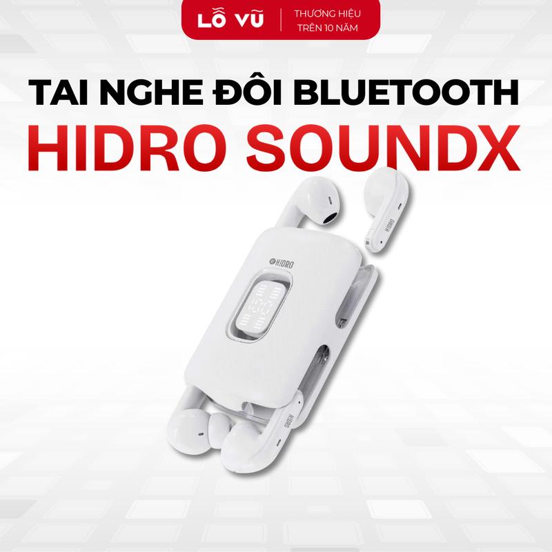 LoVu Tai nghe đôi bluetooth không dây HIDRO SOUNDX, Blt 5.3, Kháng nước IPX5, Âm thanh HiFi  - Inear Earbud, Lỗ Vũ 1