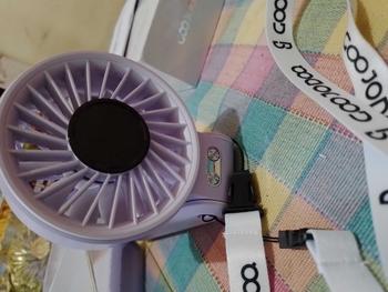 Product Review of GOOJODOQ GFS003 Folding Mini Fan 4000 MAH With Smart LED Screen Display 100 Level Speed - Kipas Mini from w**i 1