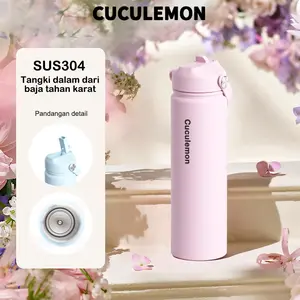 Cuculemon Botol Minum Stainless Steel 750ml Water Bottle vacuum flask tamler hot cool contoh termos logam tumblr tahan panas dingin termos tahan panas 24 jam untuk bayi  tumblers stainless botol minum sport cup bottle tumbler lucu cewek tumblers hydropack