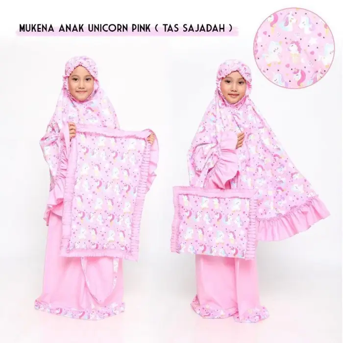 Promo Mukena Anak Katun Motif Lucu Dan Unik Usia 2 Sampai 5th COD 2