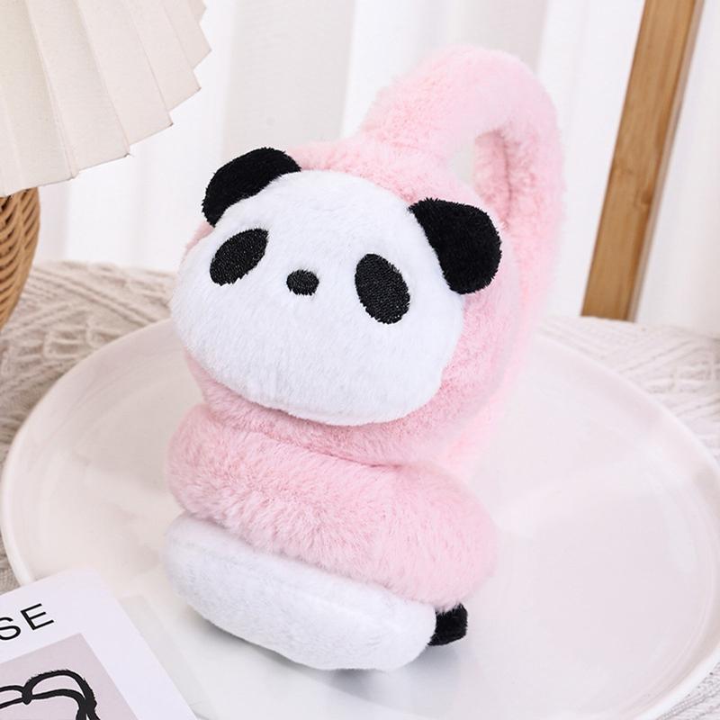 Product Introduction of (BREEZES) Cute Cartoon Panda Shape Earmuffs Outdoor Sports Thicken Ear Muffs Ear Protection Ear Bags For Girls Boys 37