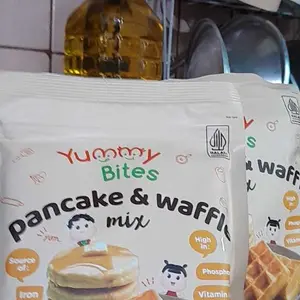 Yummy Bites Pancake & Waffle Mix 130g / Tepung Premix Pancake & Waffle Untuk bayi