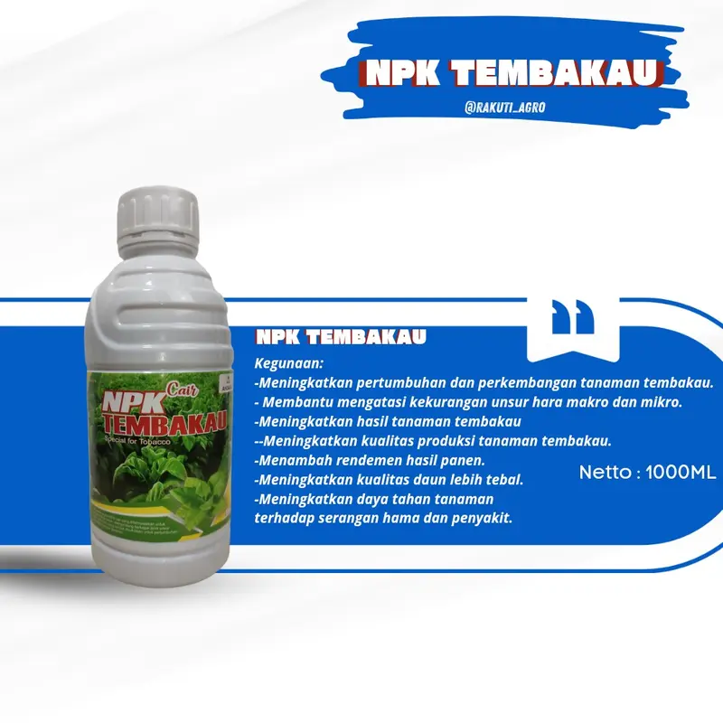 NPK MBAKO Pupuk Cair Organik & Anorganik 1000ml, Meningkatkan Kualitas Daun Lebar & Tebal, Teknologi INTENSIFIKASI, 99% Asli - Tanah Tanaman Penyubur 2