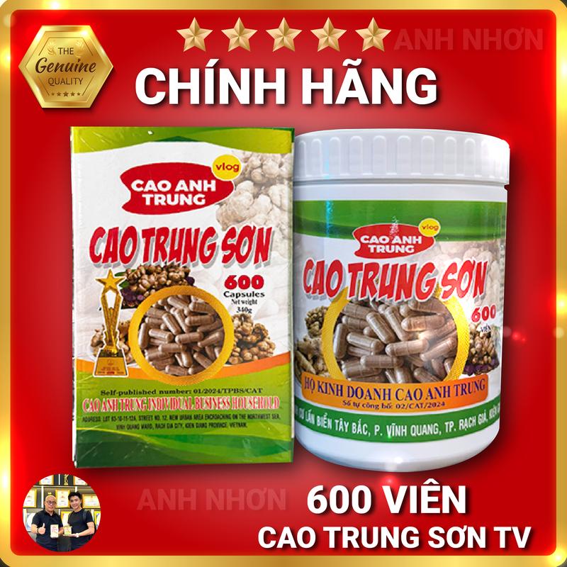 Hũ 600 viên uống Bột ngải đen Cao trung sơn (Bột ngải đen + Bột ngải chống độc)