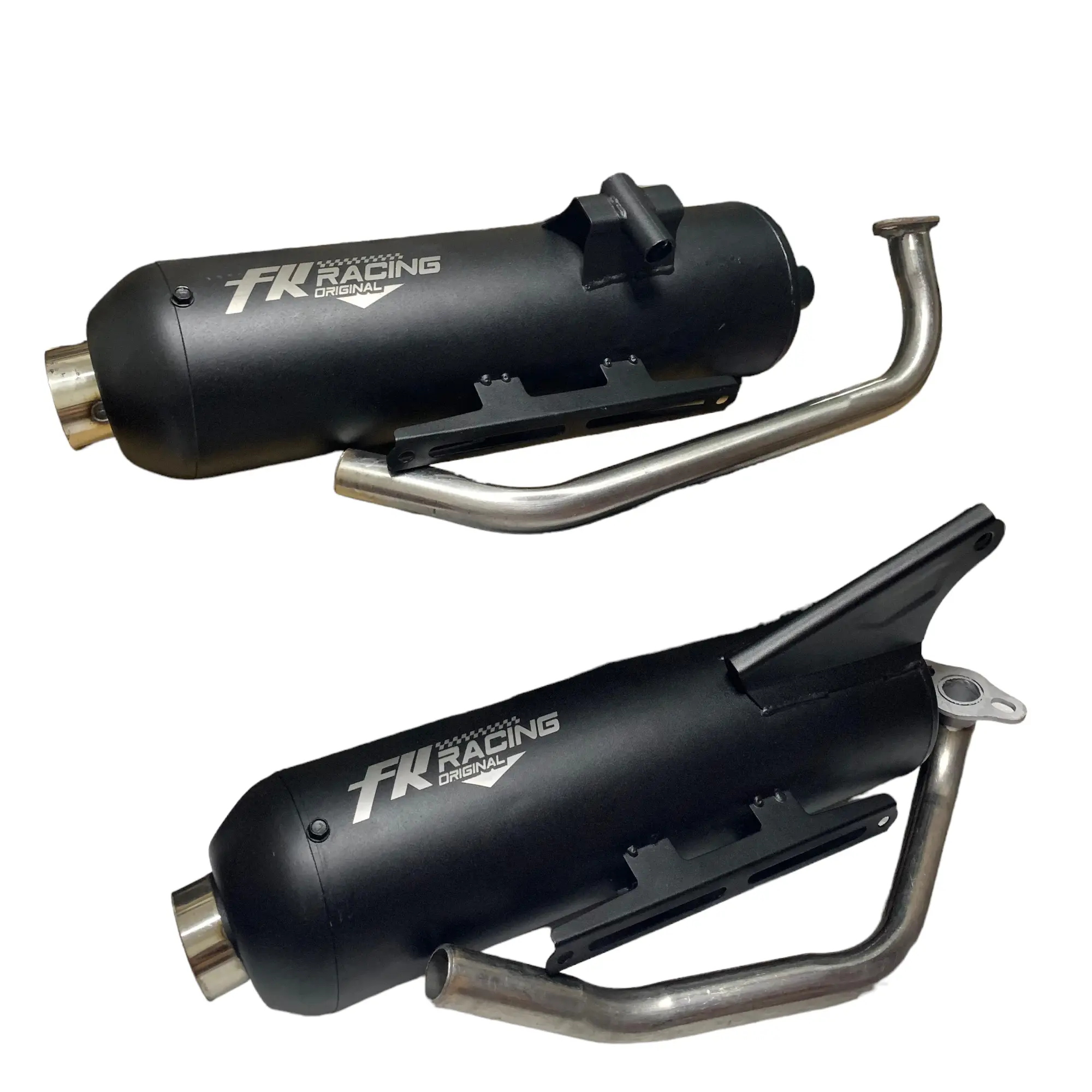 Knalpot Standar Racing Fk Racing Beat Deluxe Beat Fi Esp Karbu Vario125/150 Led Scoopy Mio Sporty Smile M3 Baut Gear Glass Motor Motorcycle Slincer Tabung Tameng copy knalpot vario kzr adem knalpot  beat