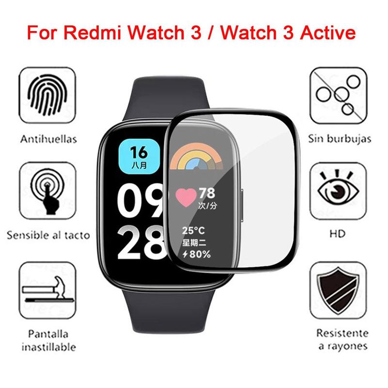 Bảo vệ màn hình 3D, phim che phủ đầy đủ cho Redmi Watch 3 Active / 3 xiaomi watch 2 Lite