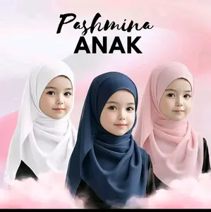 Pashmina anak Ceruty bobydoll nyaman dipakai pashmina anak