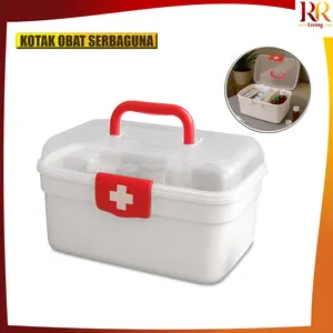 [COD] RR C832 Kotak P3K First Aid Kotak Penyimpanan Obat Medicine Box Organizer / Kotak Obat Tool Box Serbaguna