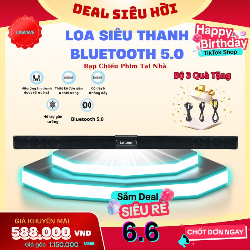Loa Bluetooth 5.0 Đa Năng kết nối Máy Tính, Tivi,... Âm Thanh Vòm 8D Max BASS,Hiệu Ứng Rạp Chiếu Phim Cực Đã, Nghe Nhạc Củ Loa --- Live +